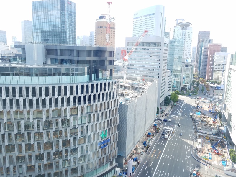 NHKカルチャー大阪が入っているビルからみた景色